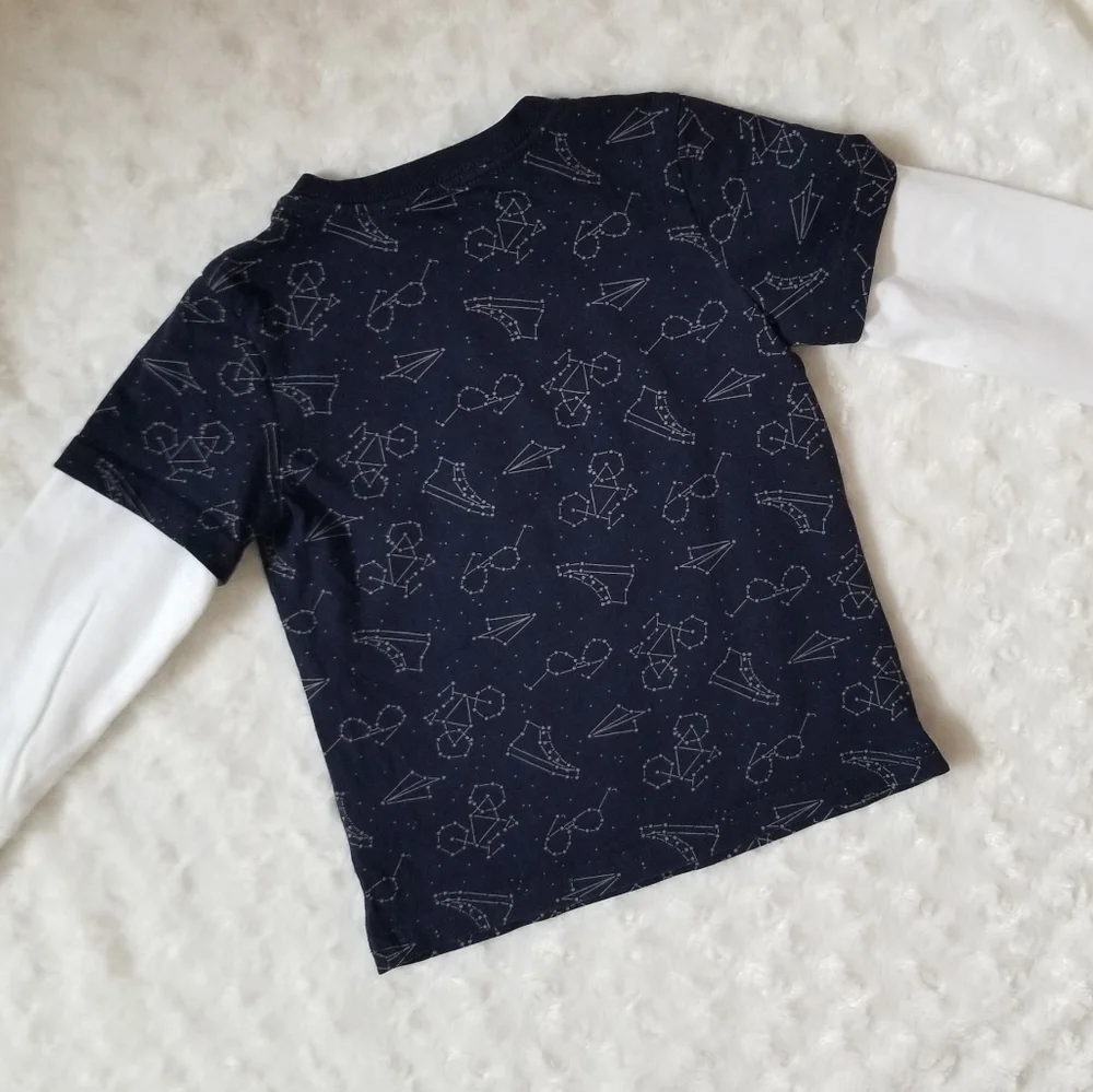 Gymboree long-sleeved space tee bundle size 3T